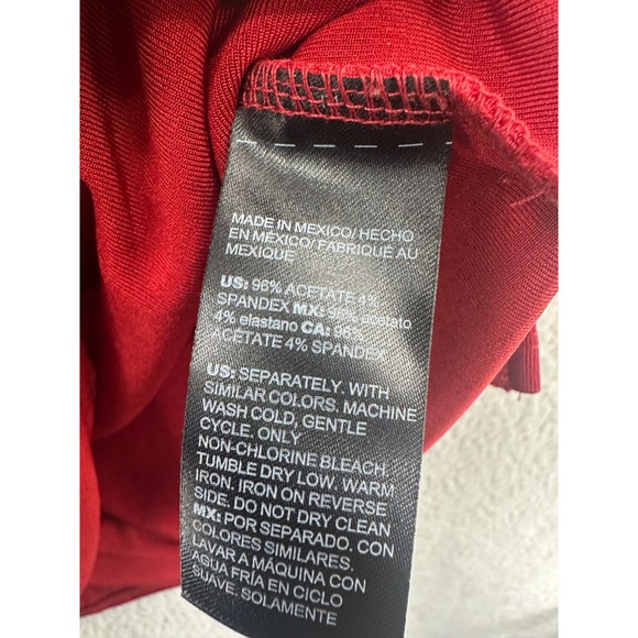 Chicos Red Ribbed Knit Sleeveless Tank Top Women Size L - Picture 4 of 7